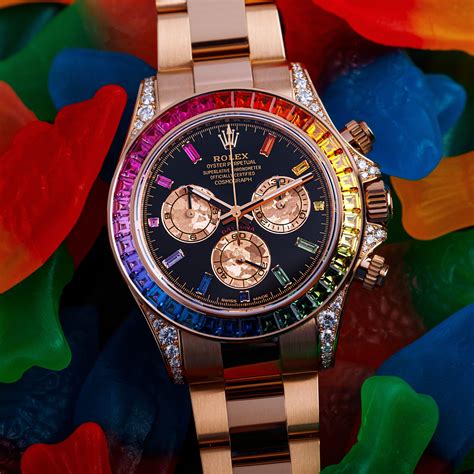 rolex daytona aliexpress|rolex rainbow prototype.